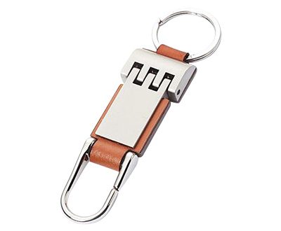 K11 Llavero de Metal-Cuero Premium