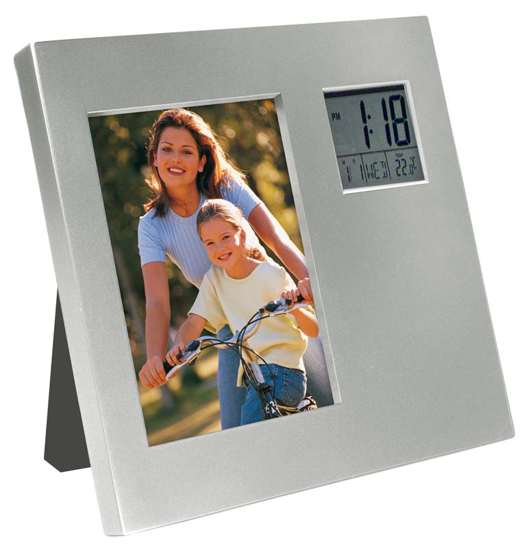 T2 Porta-Retrato con Reloj Digital - Imagen 2