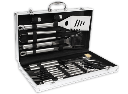 H28 Deluxe BBQ Set Metálico de 24 piezas - Imagen 2