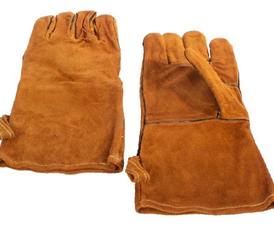 H61 Par de Guantes de Cuero Gamuza