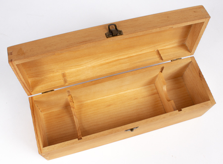 W18 Caja de Madera Natural para Vino - Imagen 2