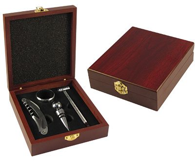W9 Set de Vino en Caja de Madera