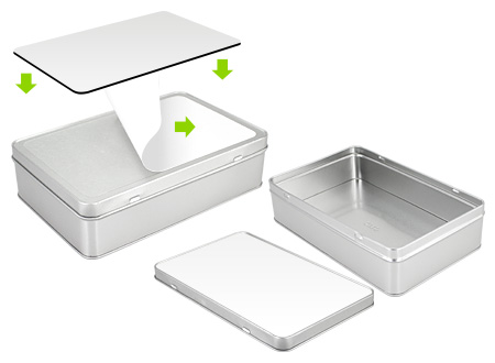Y95 Caja Metálica Rectangular Sublimación - Imagen 3